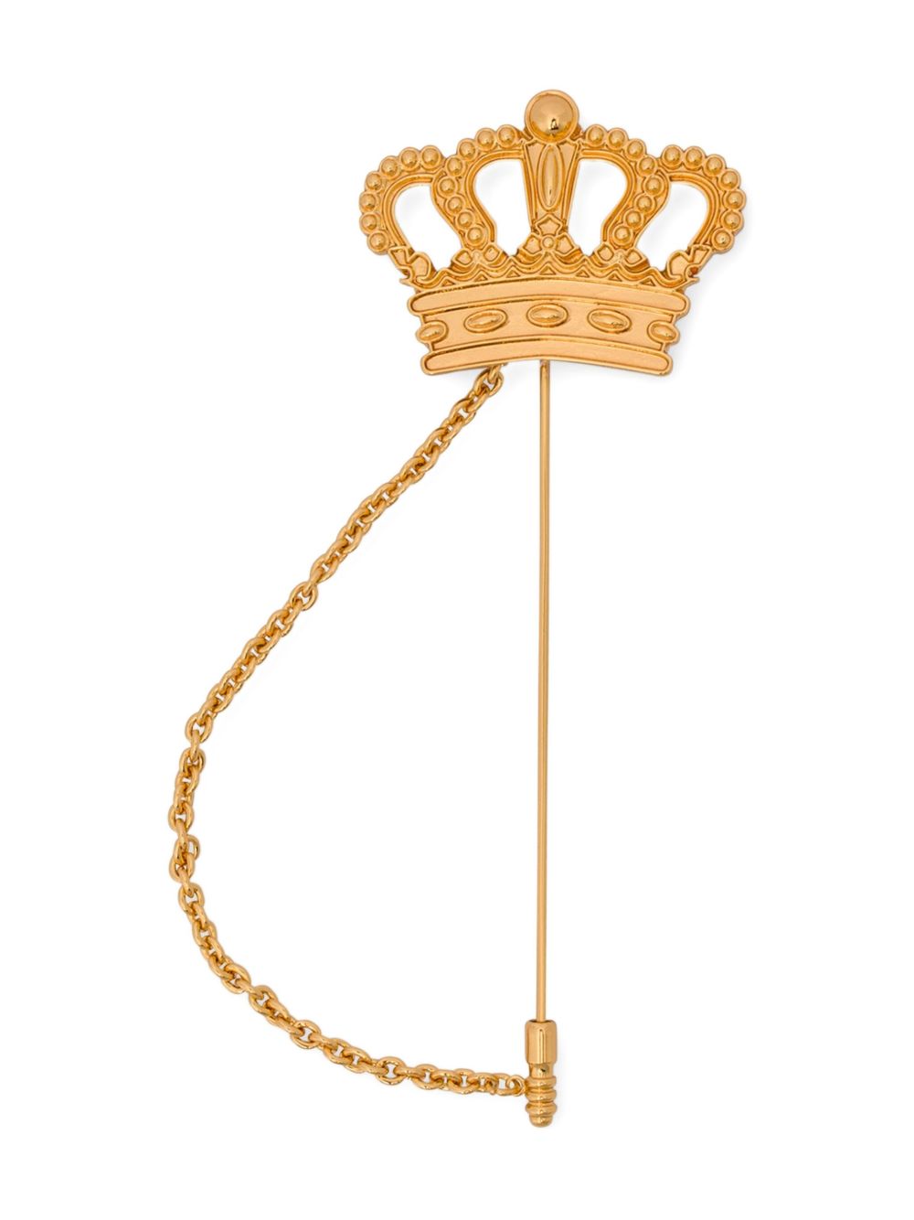 Crown-plaque brooch - Gold