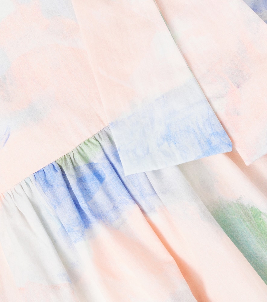 Alyssa ruched cotton dress