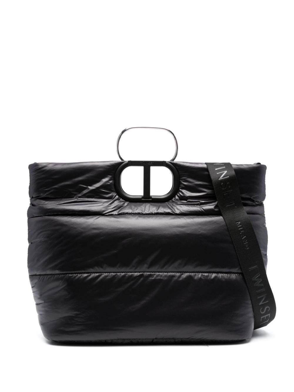 Lila Ski quilted tote bag - Black