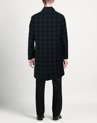 Teknosartorial Man Overcoat & Trench Coat Dark green Size 36 Polyester