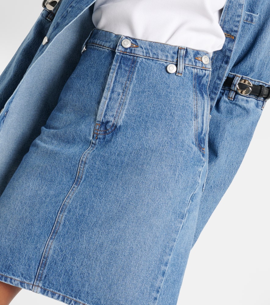 Denim pencil skirt