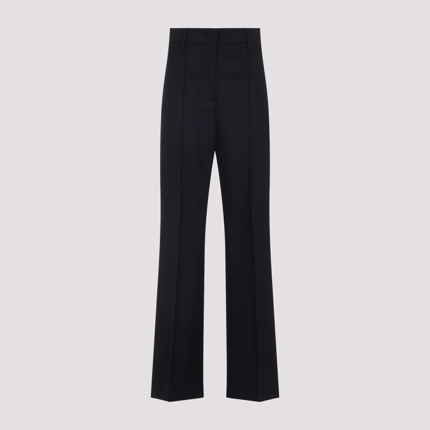 Virgin Wool Straight Leg Pants