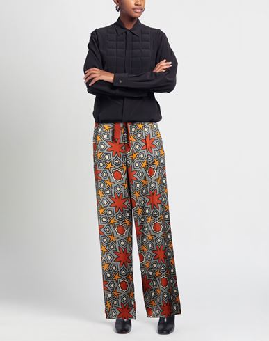 Niū Woman Pants Grey Size S Silk, Elastane, Cotton