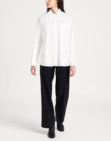 Woman Shirt Off white Size 6 Cotton, Polyamide, Elastane