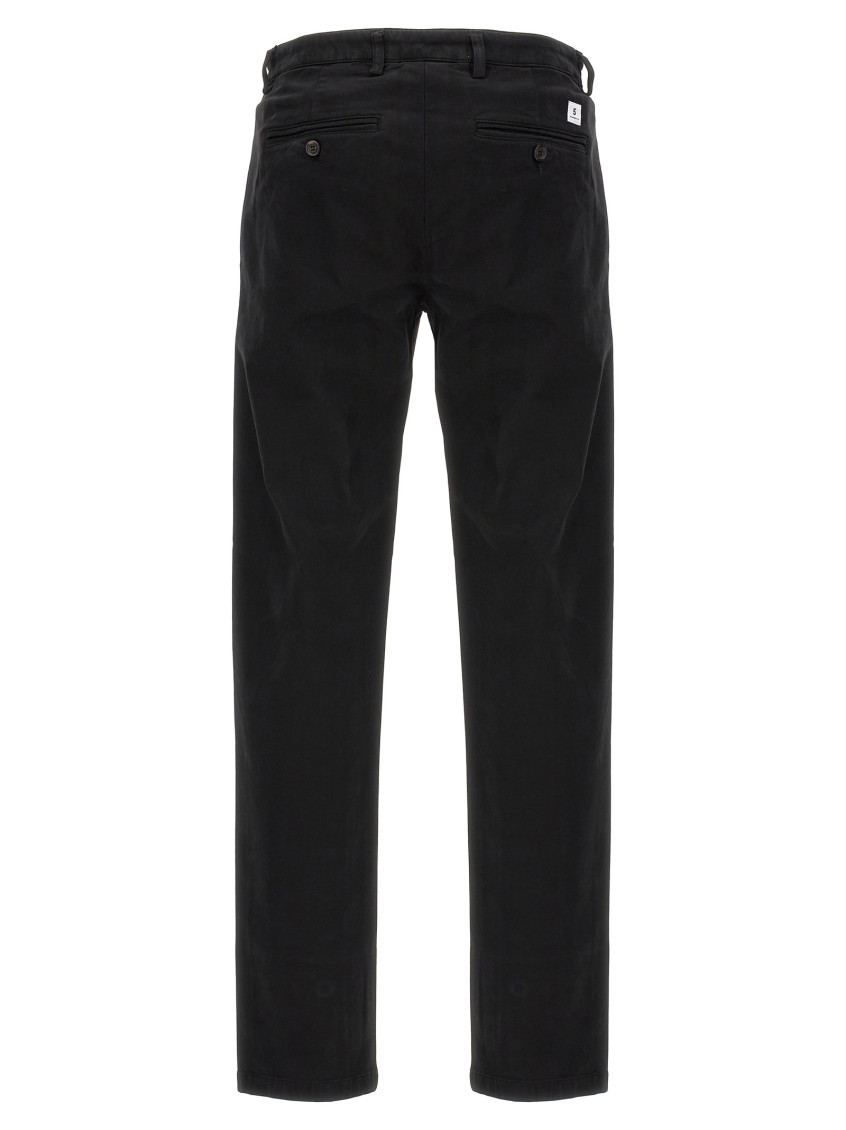 -Mike Pantaloni Nero-Uomo