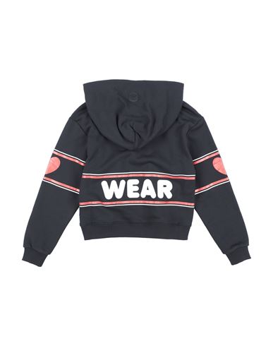 Kid Girl Sweatshirt Black Size 10 Cotton, Elastane