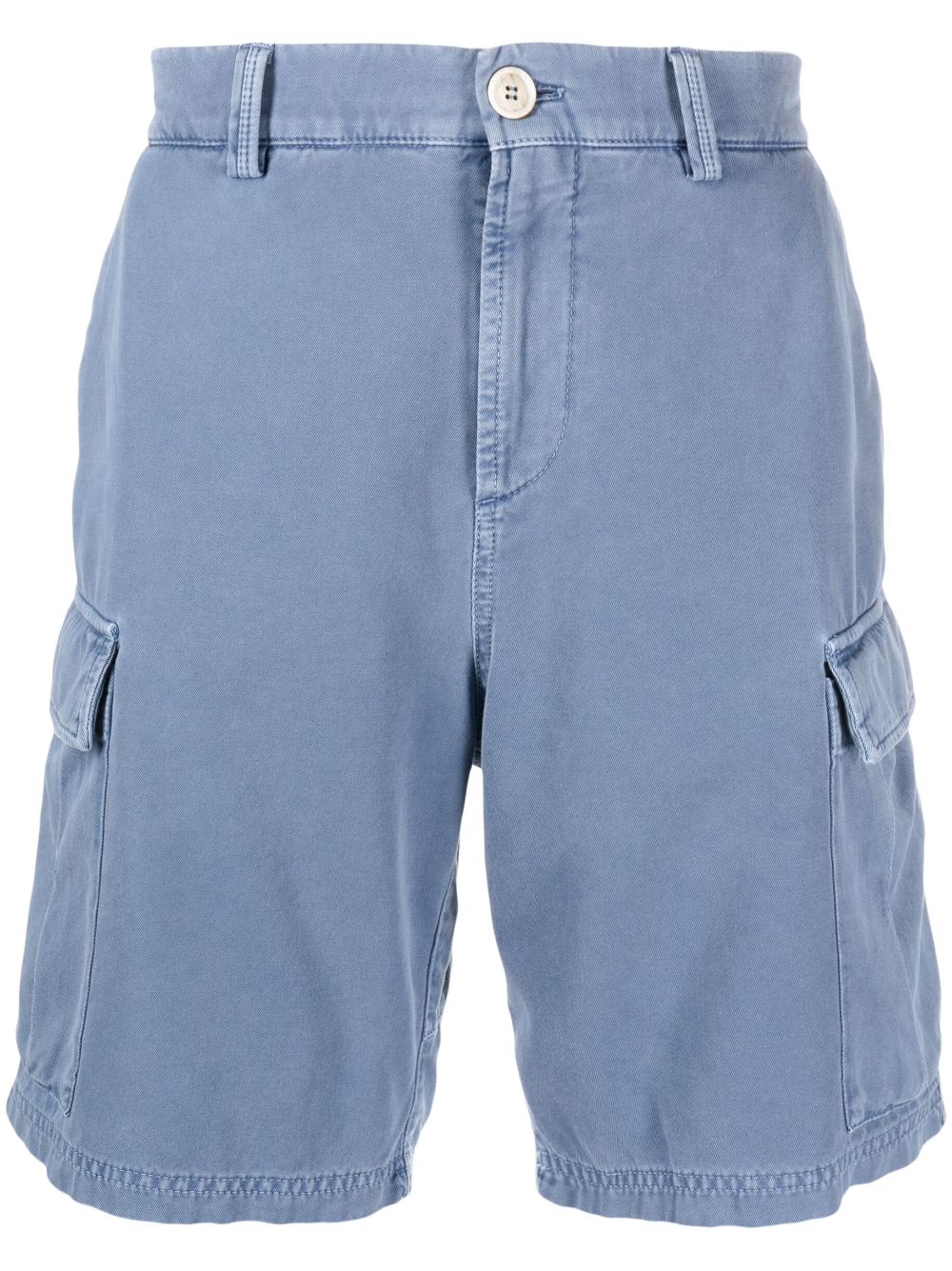 Cotton cargo shorts - Blue