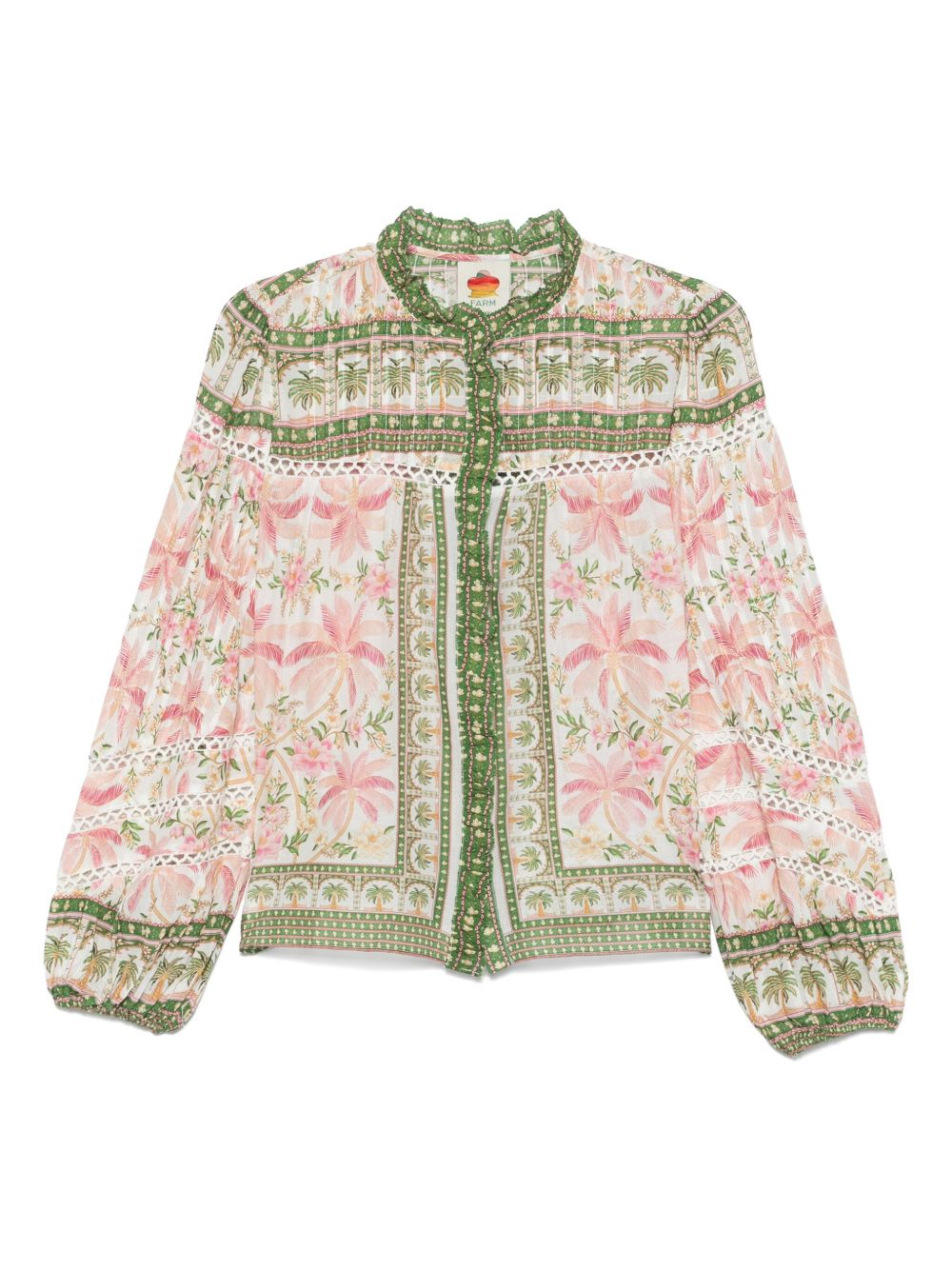 Floral-print shirt - Pink