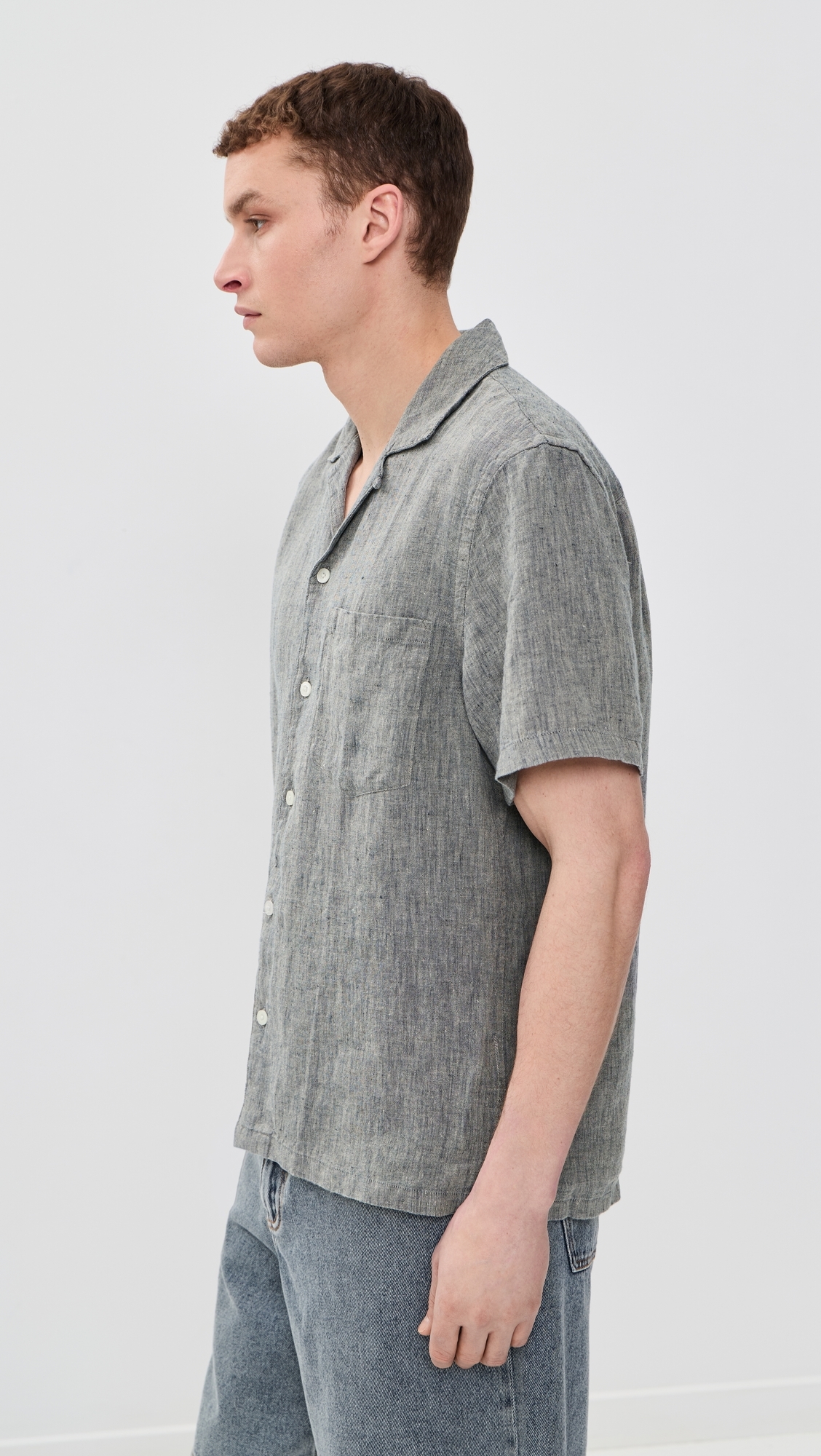 Linen Playa Shirt Bone