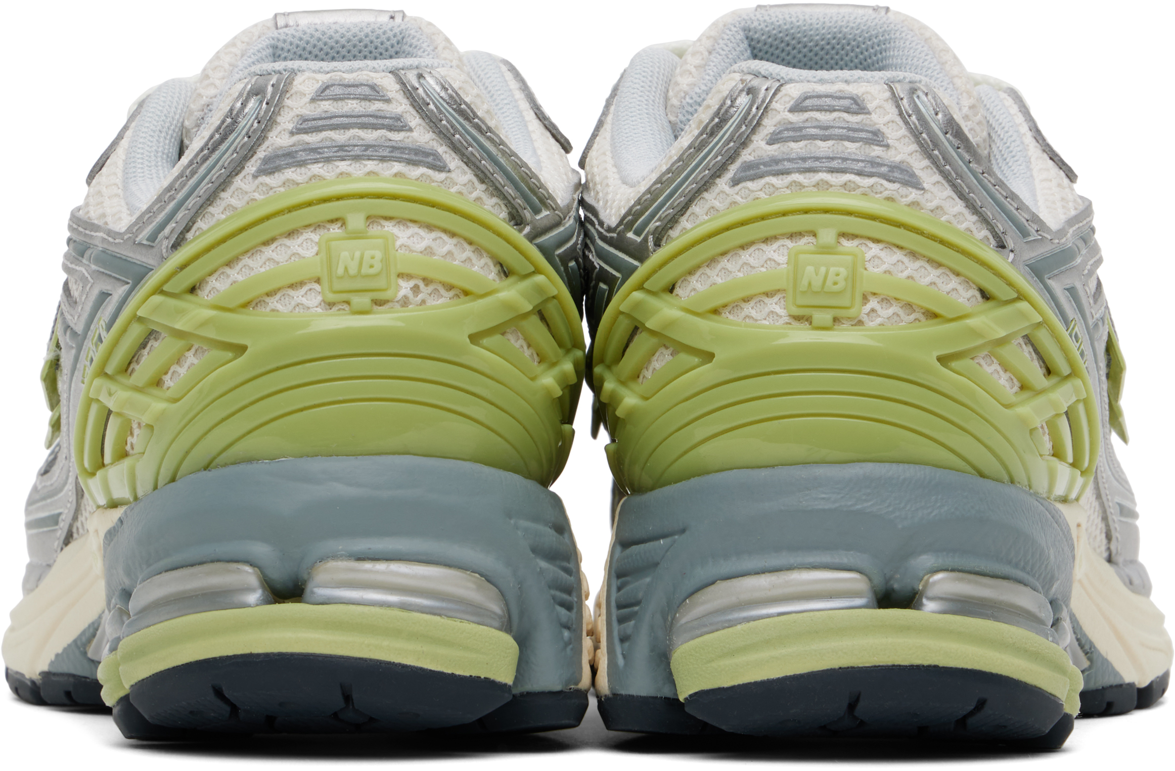 New Balance Off-White & Green 1906R Sneakers