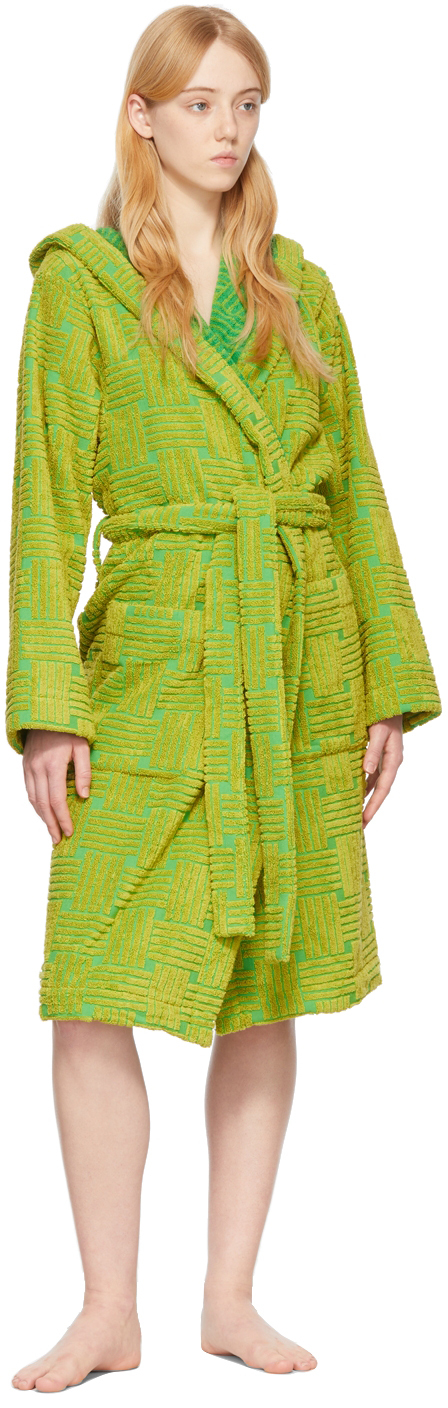 Green cotton robe