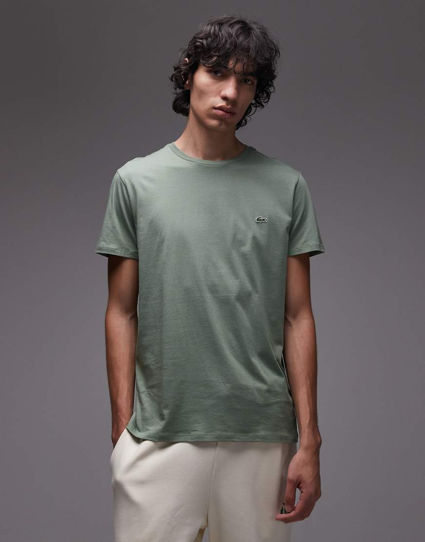 Pima t-shirt in thyme-Green