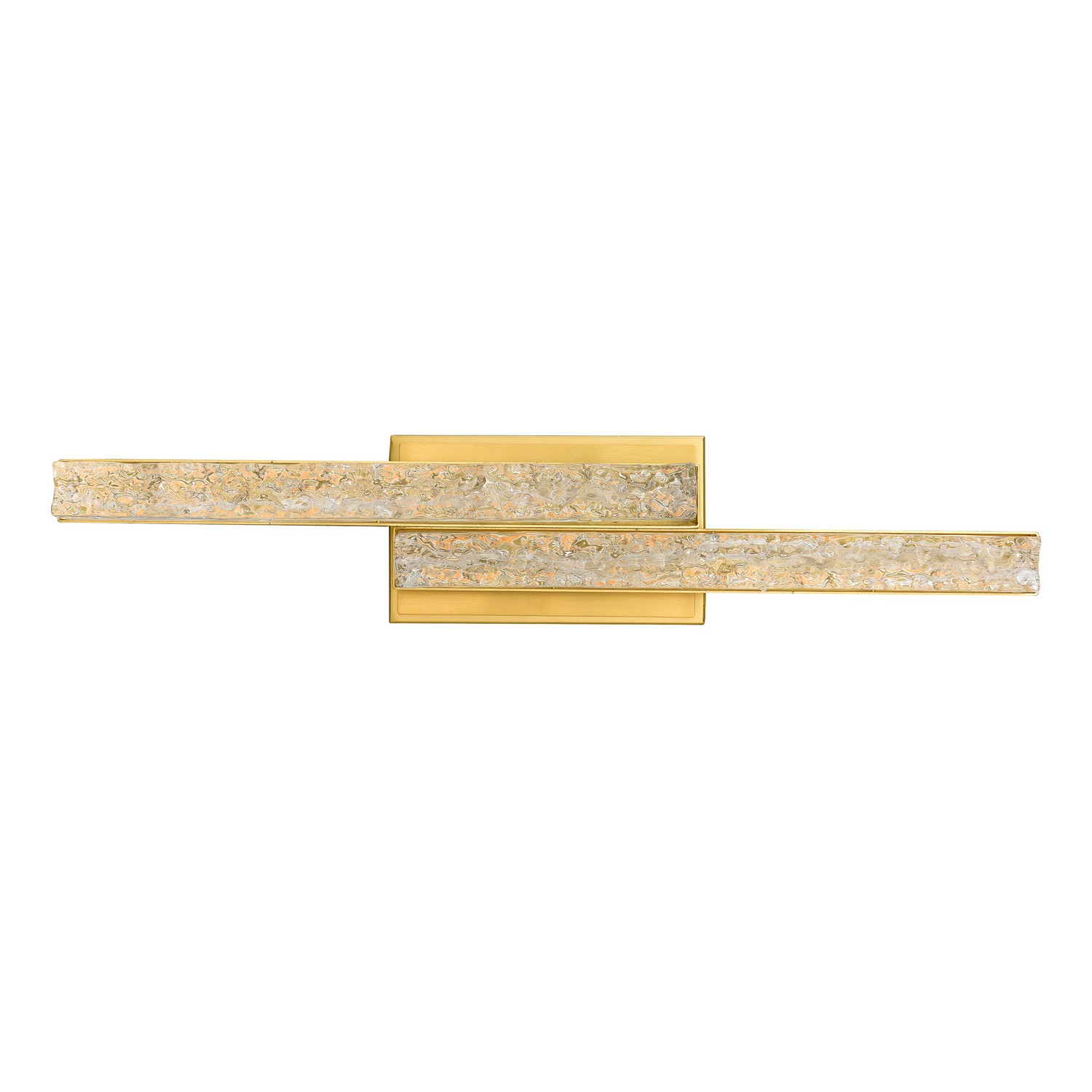 Brass LED Vanity from the Stagger Collection