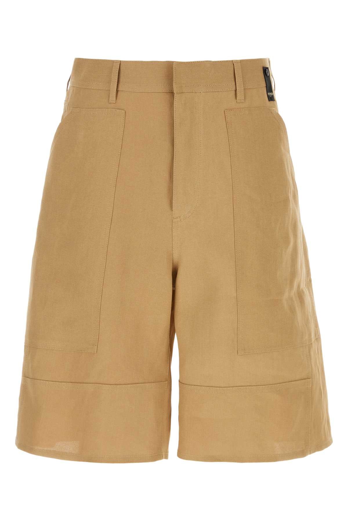 Paper Textile Bermuda — Beige