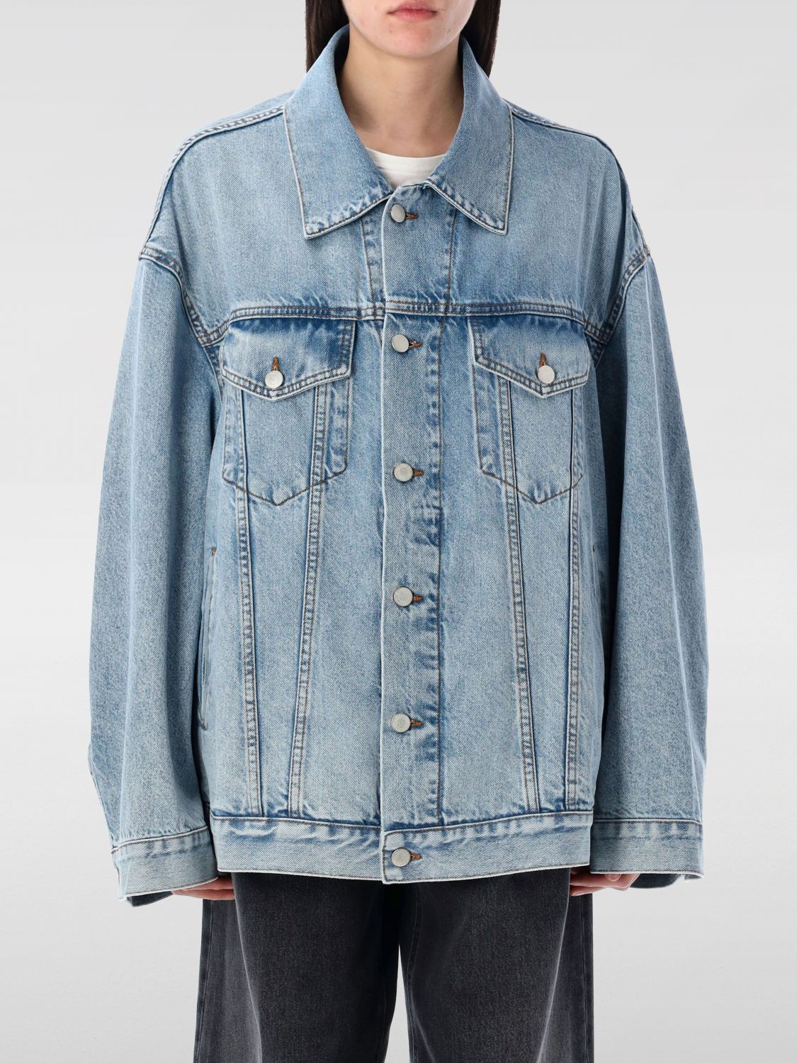 Giacca Oversize In Denim Janet