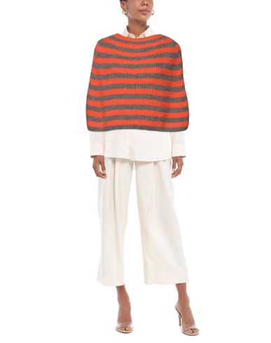 Woman Cape Orange Size ONESIZE Mohair wool, Polyamide, Merino Wool