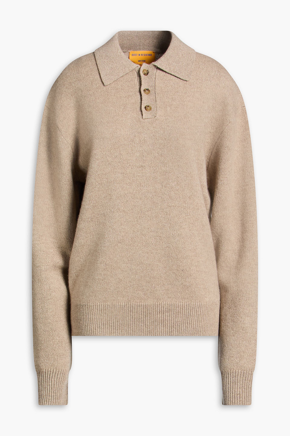 Allday cashmere polo sweater - Neutral - XL