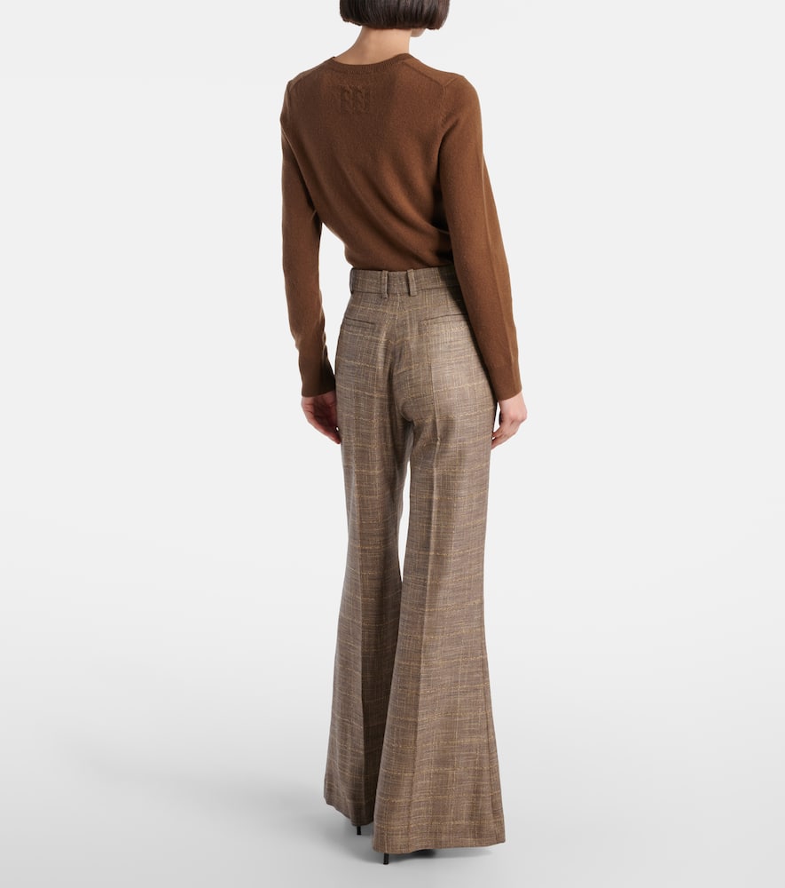 Stevens wool-blend flared pants