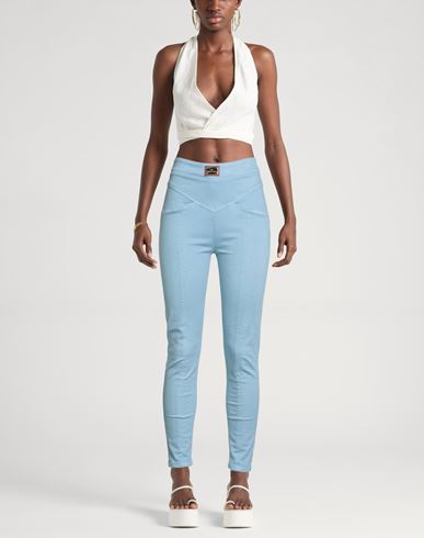 Woman Jeans Sky blue Size 26 Cotton, Elastomultiester, Elastane, Metal
