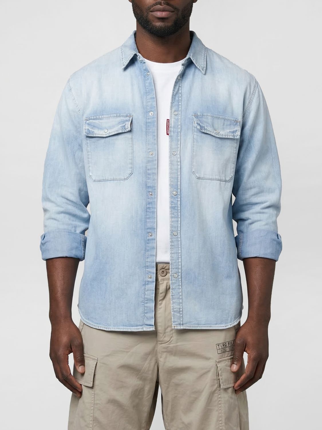 Shirt Men color Navy