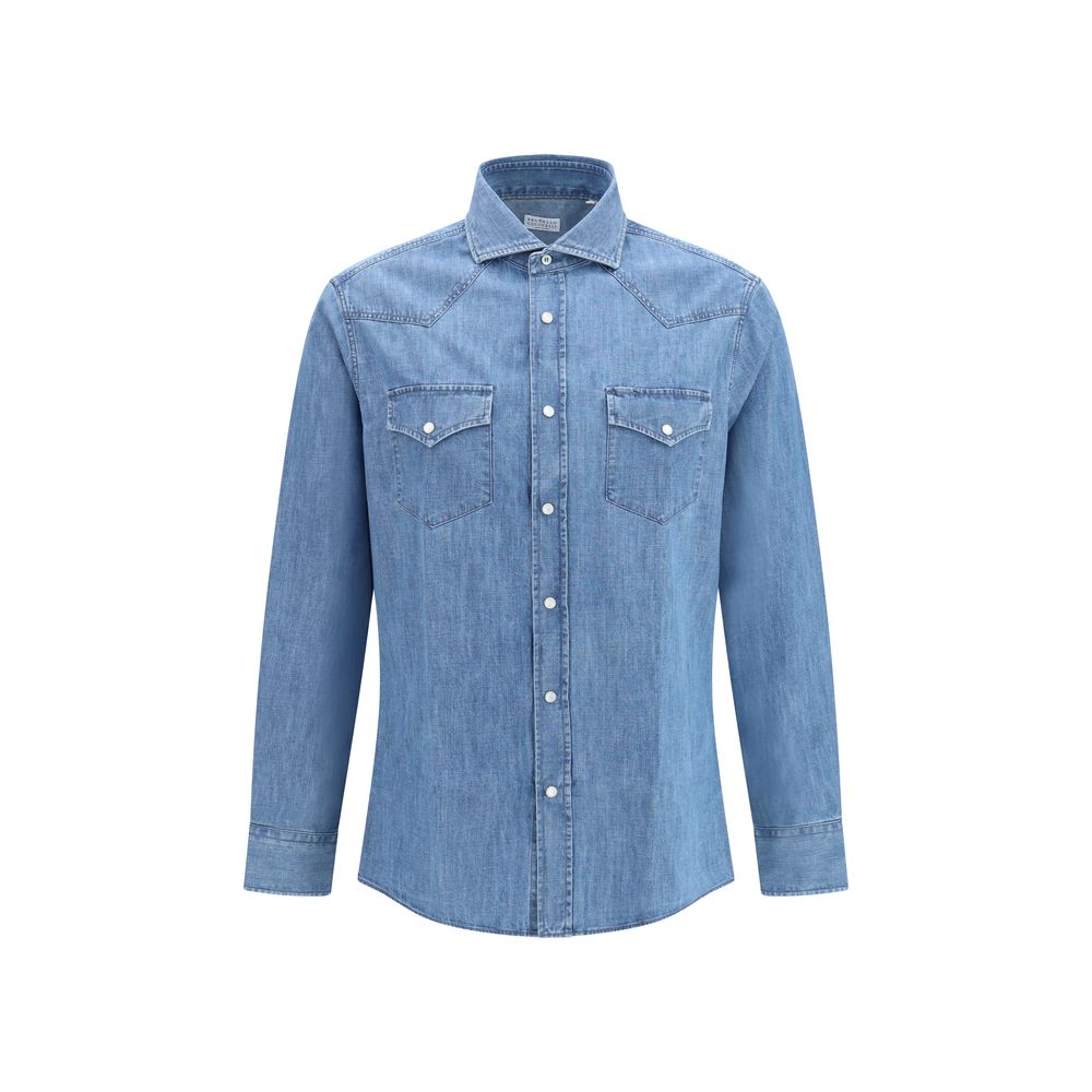 Lightweight Denim Shirt — Blue
