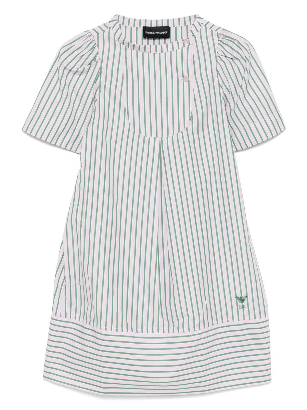 Emporio Armani Kids striped dress - Pink