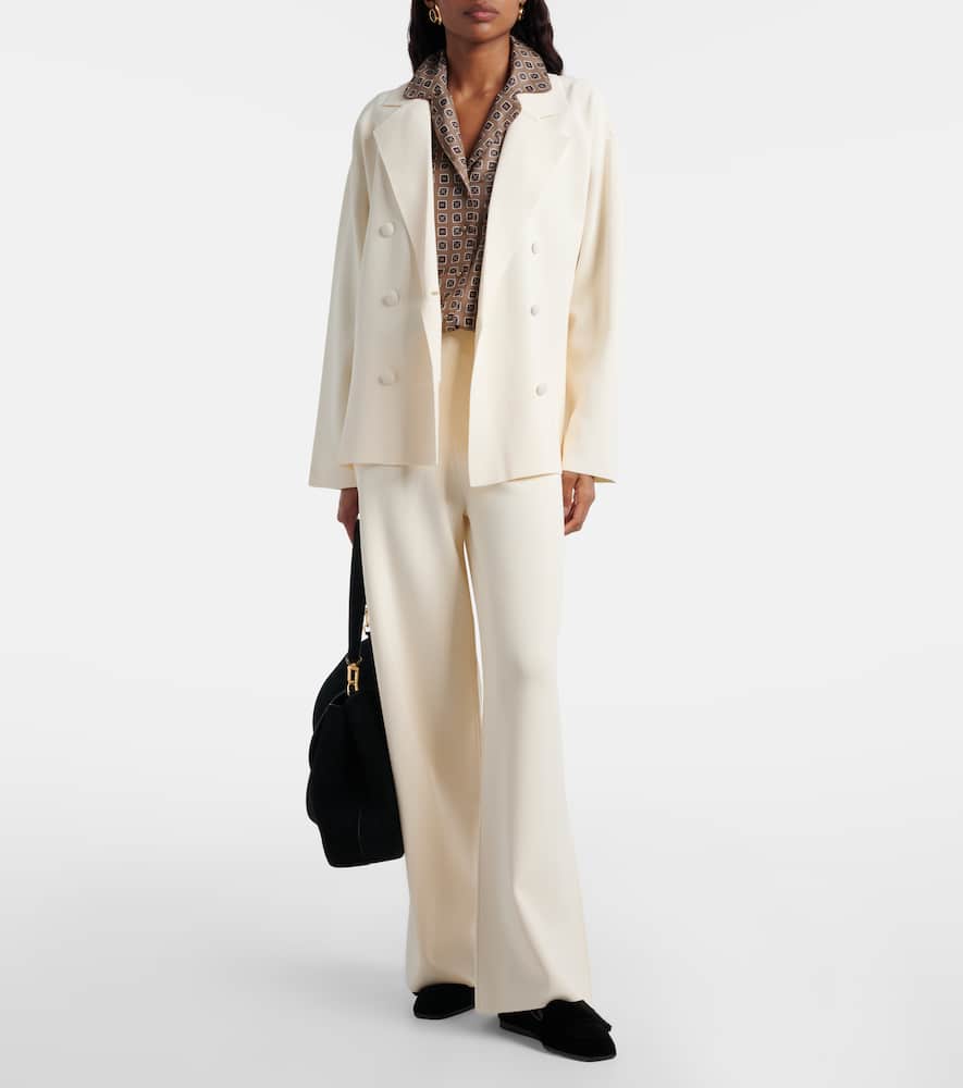 Jersey wide-leg pants
