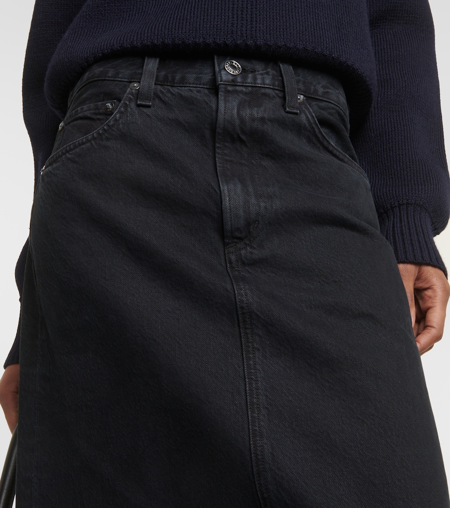 Agolde Hilla denim maxi skirt