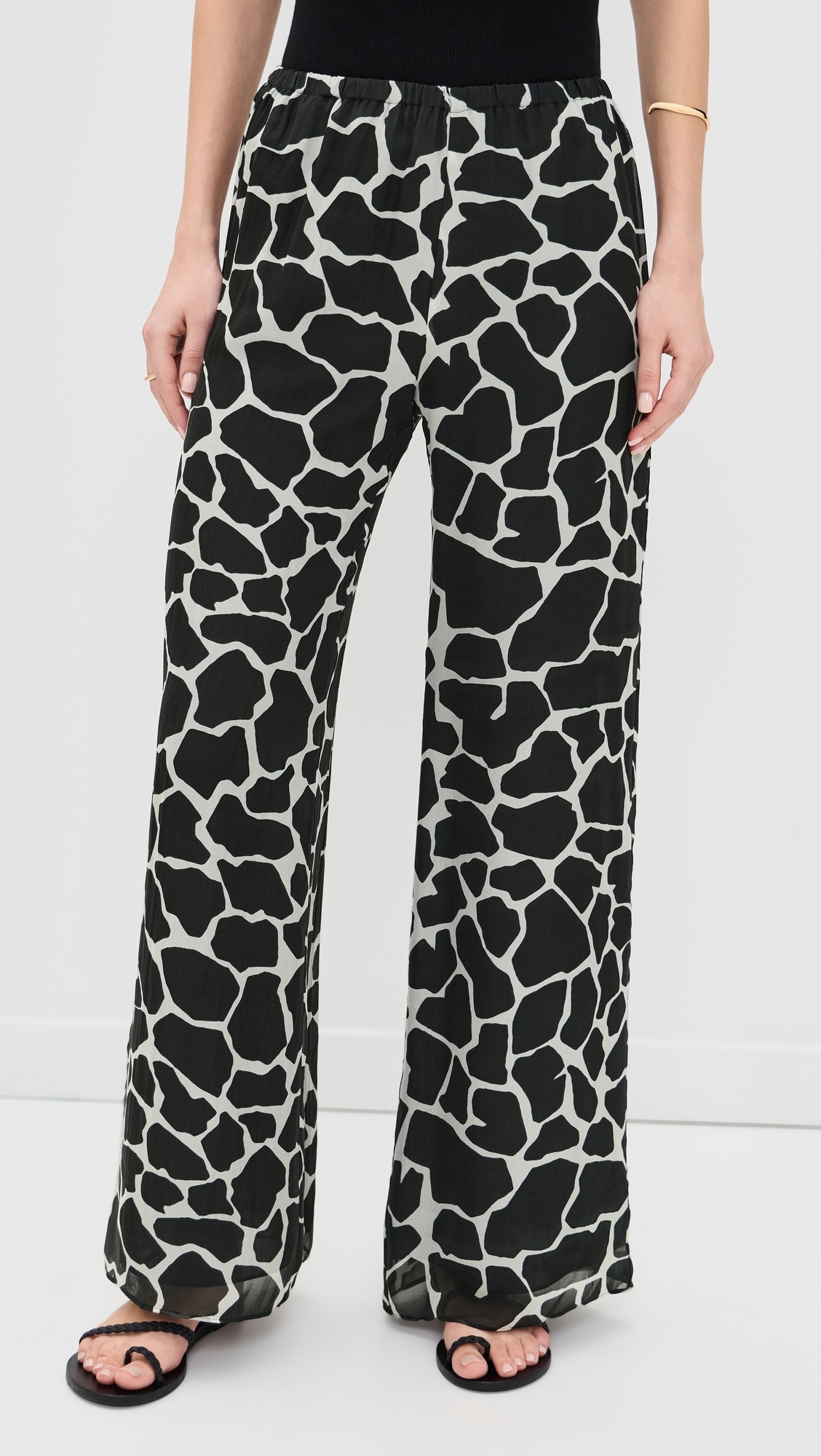 Freya Silk Pants Giraffe