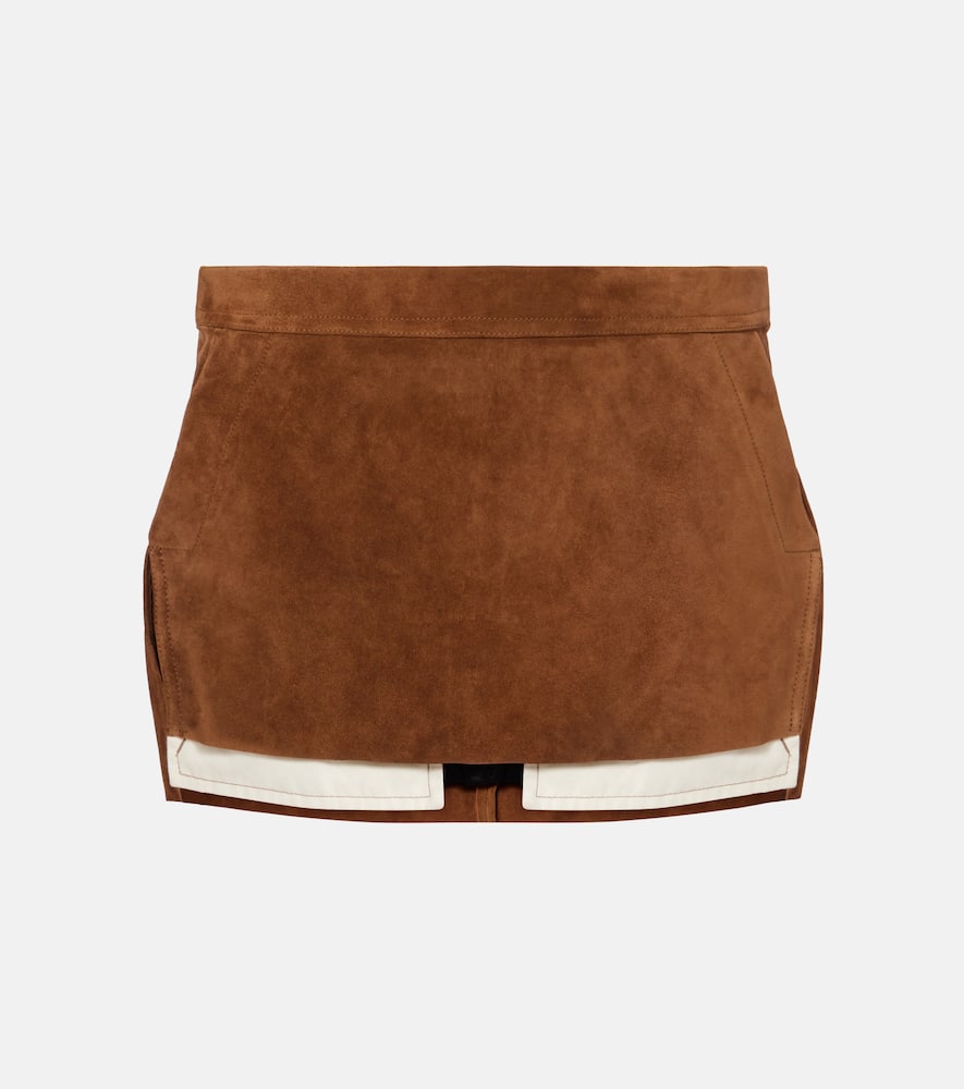 Fog suede miniskirt