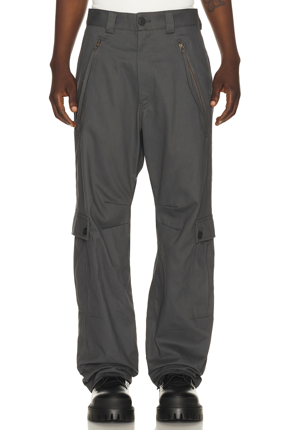 Commission Zip Rave Cargo Pants in Charcoal - Grey. M also in