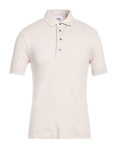 Man Polo shirt Light grey Size 38 Linen, Elastane