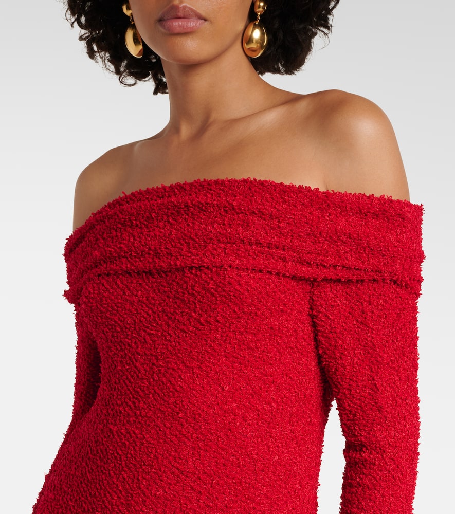 Ormany jersey bouclé maxi dress