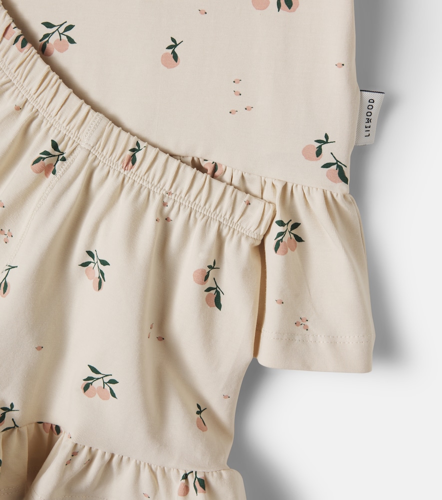 Ilford cotton-blend top and shorts set