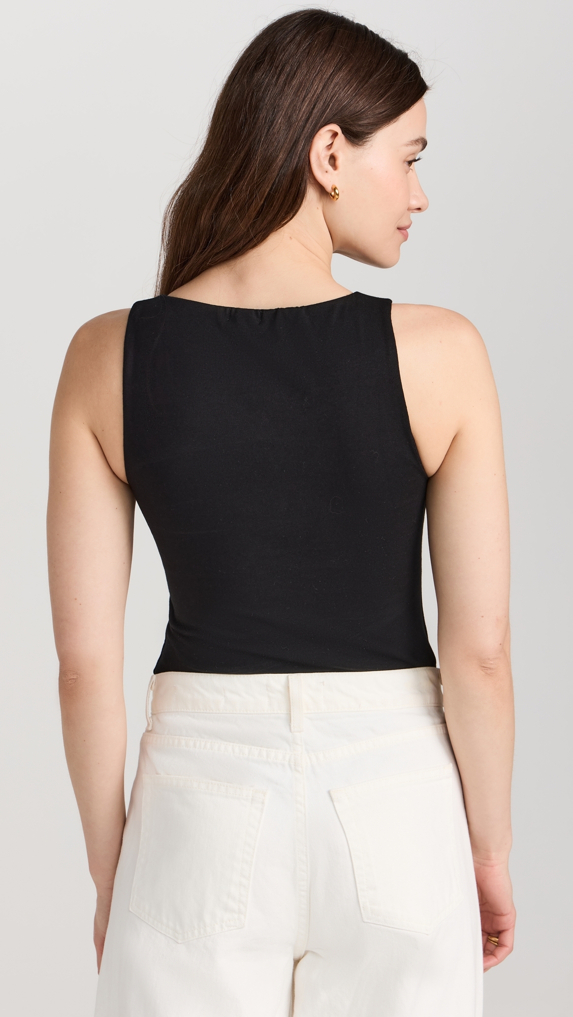 Ambitionist 여성 High Neck Tank Bodysuit Black