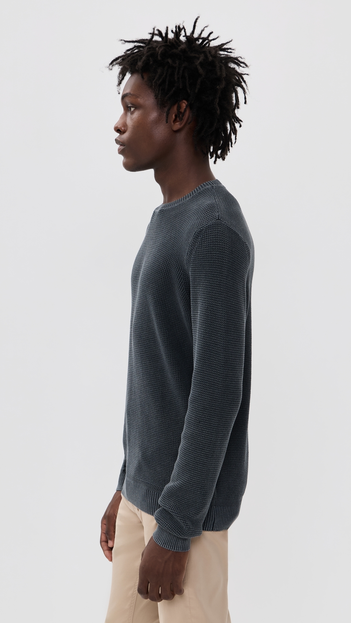 Sunwashed Crew Neck Sweater Faded Black