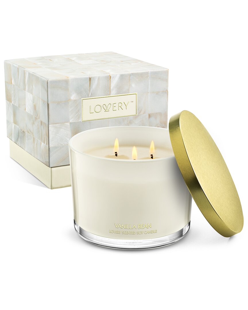 Vanilla Bean 3-Wick Deluxe Soy Candle Gift Set