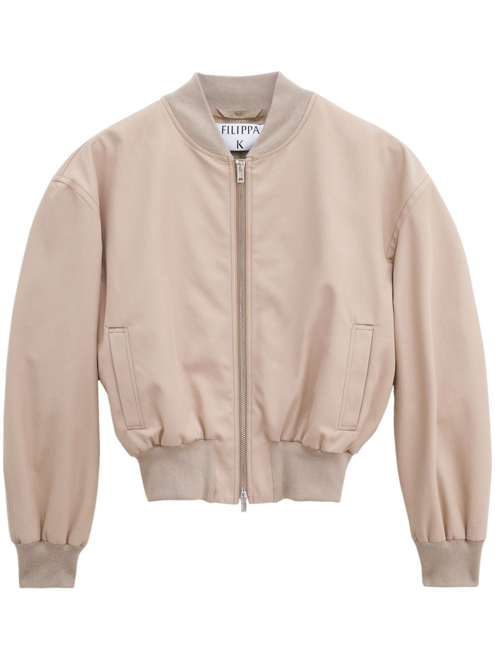 Cotton bomber jacket - Neutrals