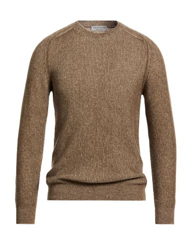 Man Sweater Light brown Size L Merino Wool