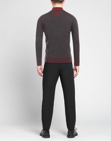 Man Sweater Burgundy Size 34 Merino Wool