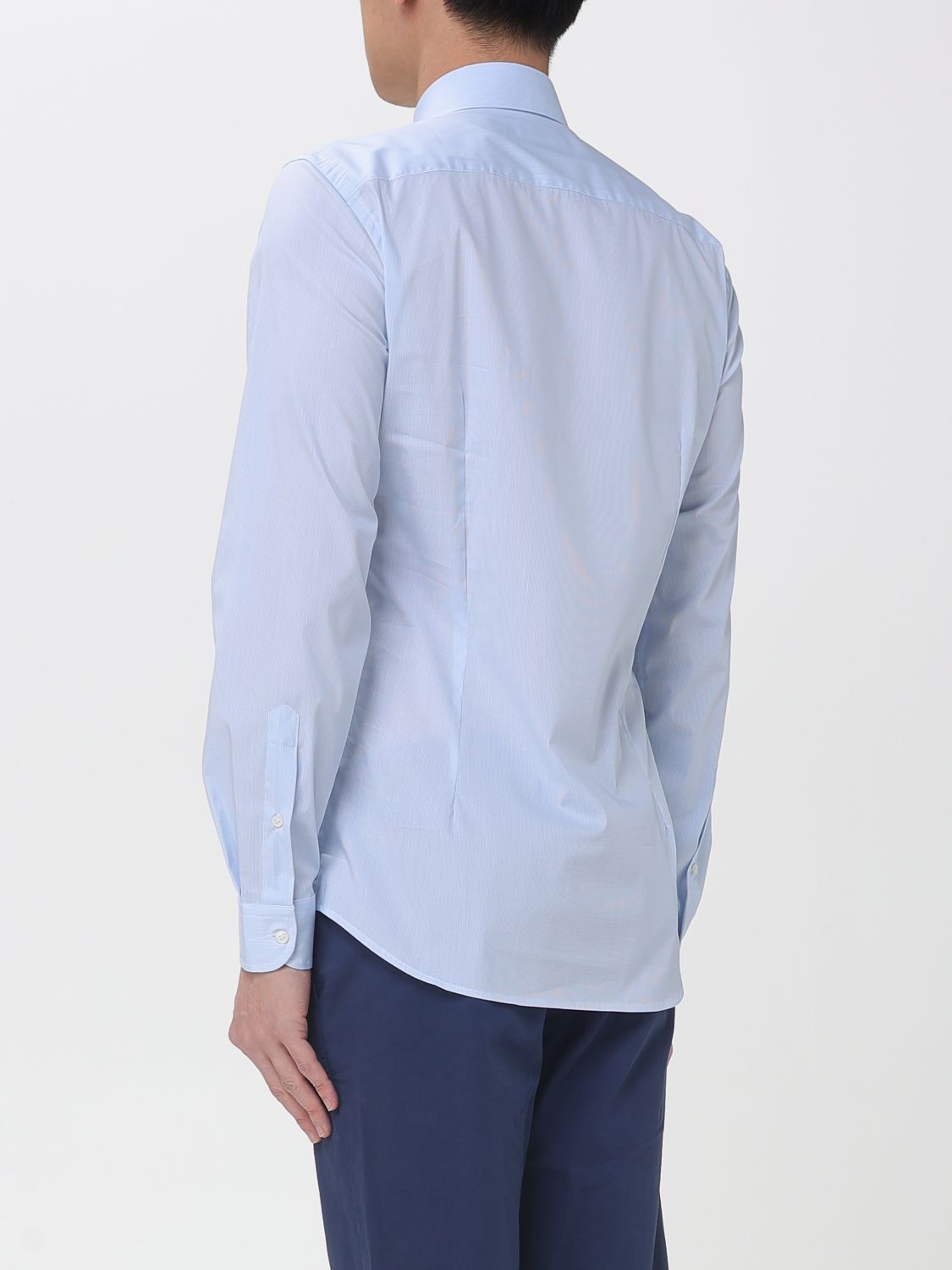 Shirt Men color Gnawed Blue