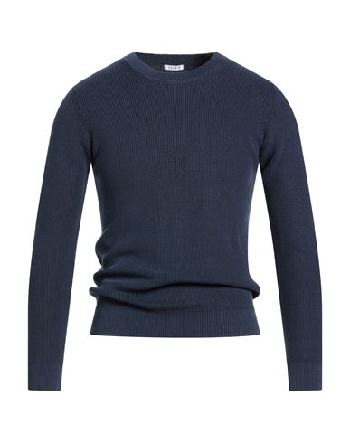 Man Sweater Midnight blue Size L Cotton