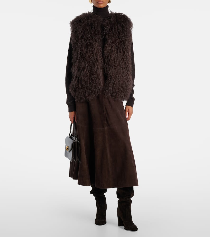 Shearling vest