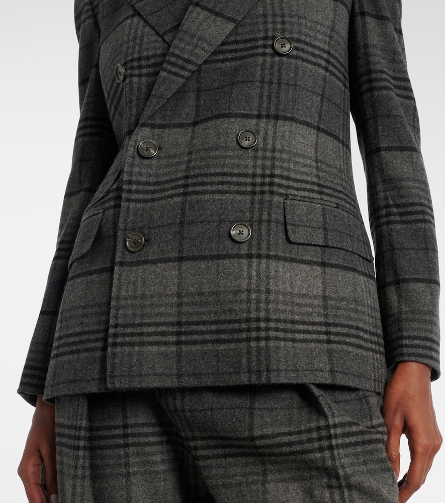 Kent checked double-breasted wool jacket