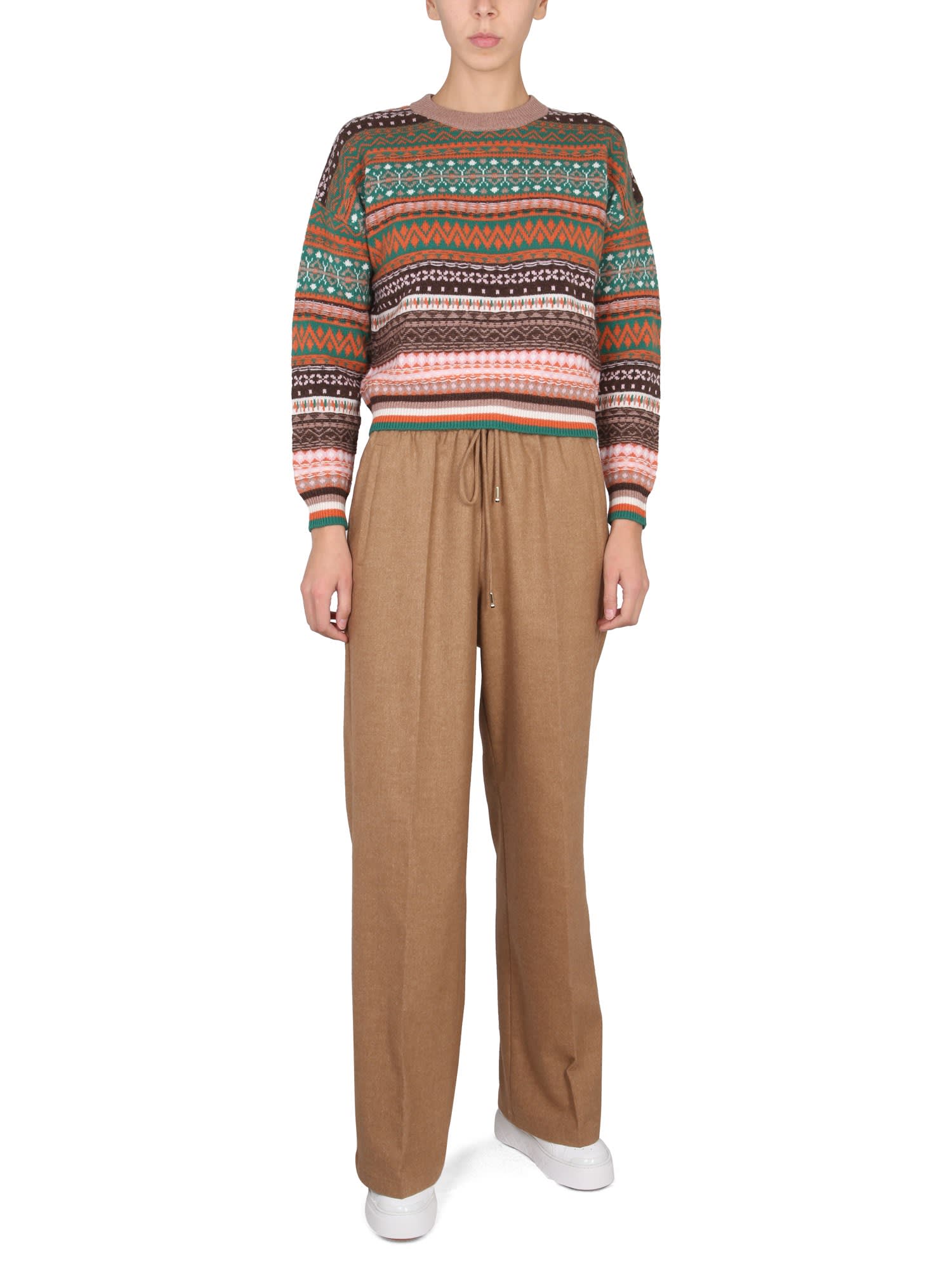 Pulls Multicolor Crewneck Sweater