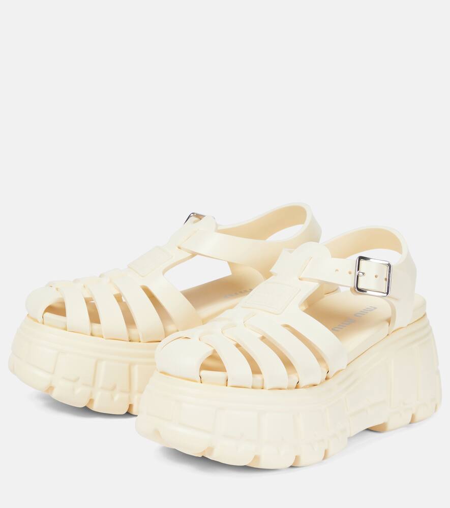 Miu Miu Fisherman platform sandals