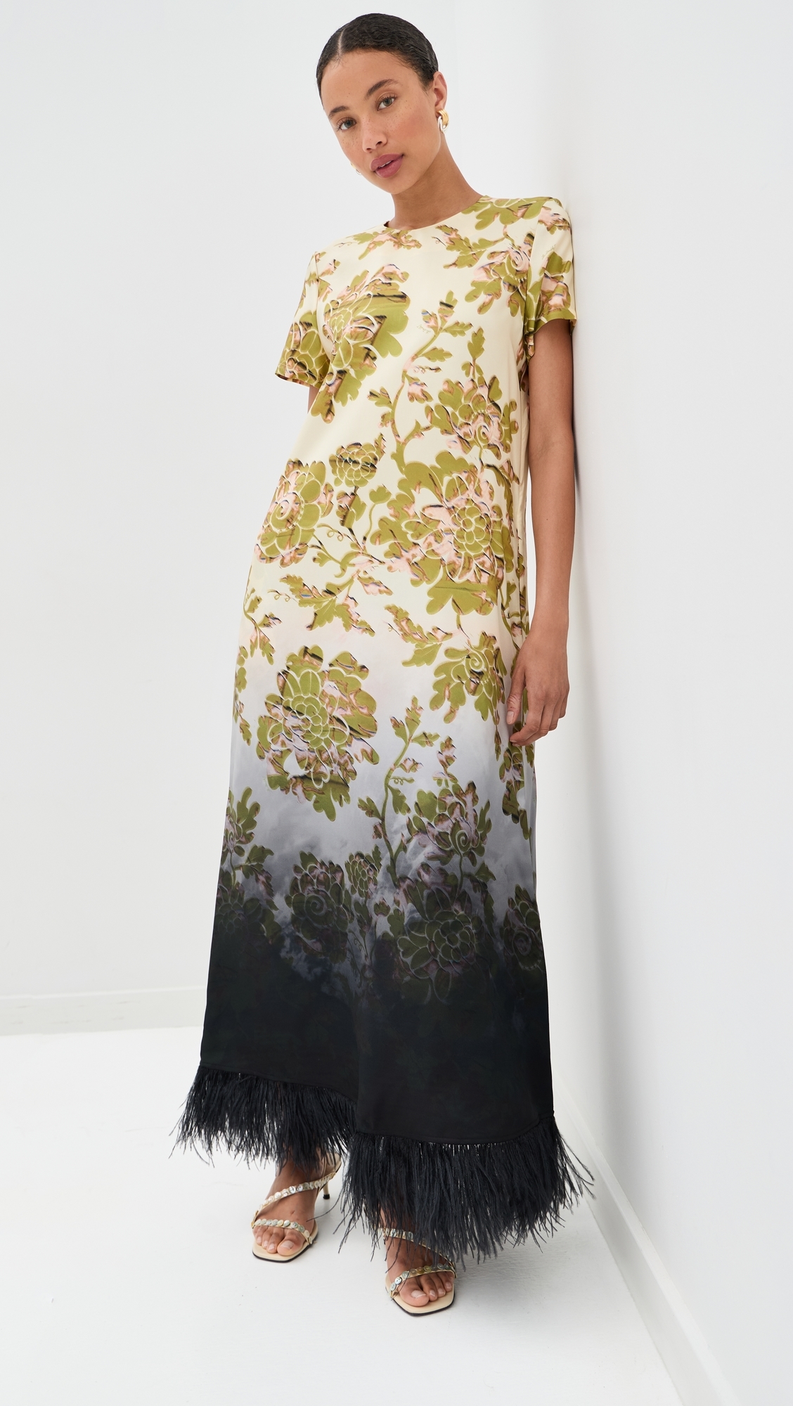 Swing Dress Oasis Ombre Placee Black