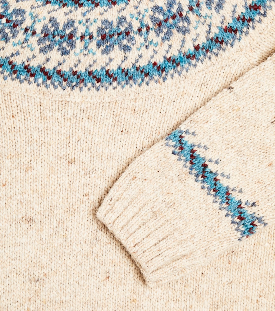 Fair Isle wool-blend intarsia sweater