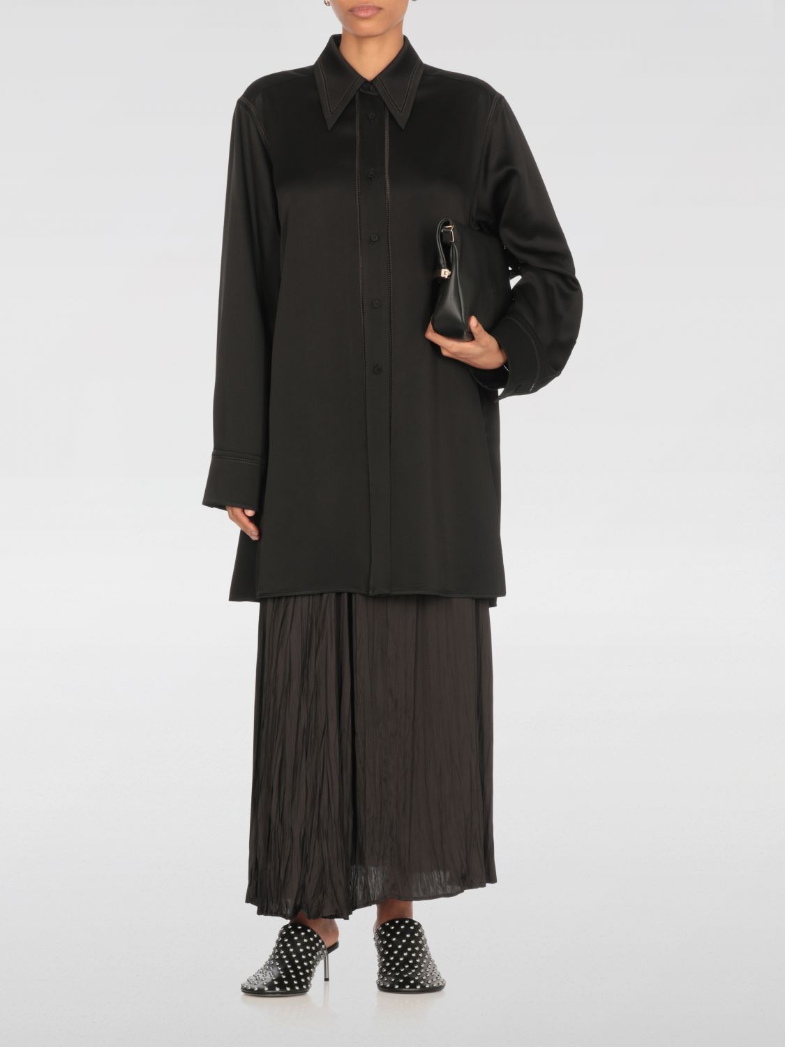 Jil Sander embroidered motif shirt - Neutrals