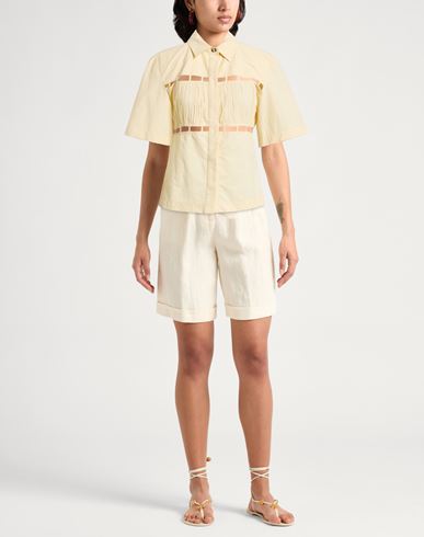 Woman Shirt Ivory Size M Silk
